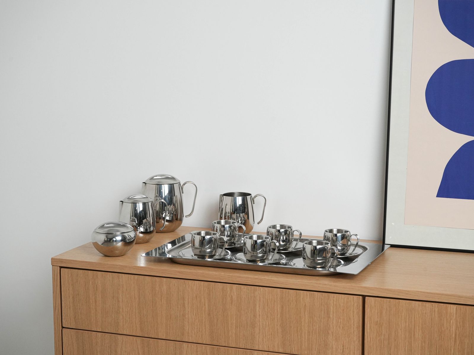 photo vinterior Coffee And Tea Set, Italian Design, 1980s, Made In Italy