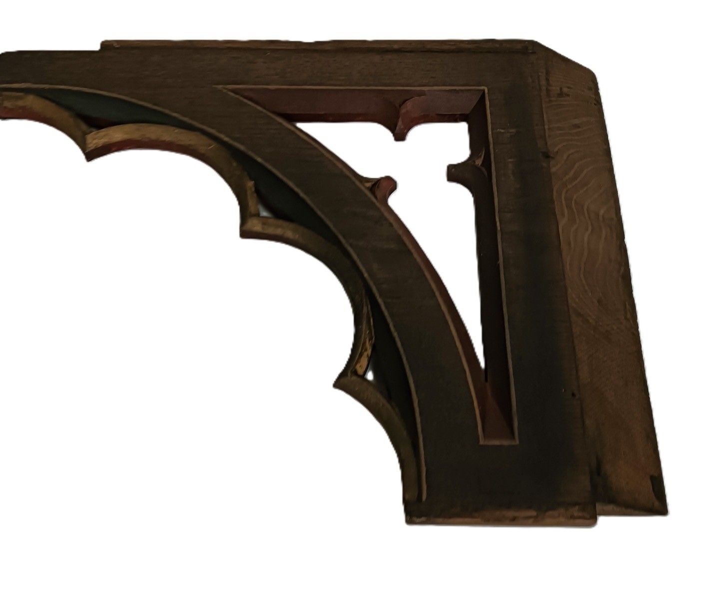Pair Gothic Carved Wood Antique Boards Panels Trims  Pediments Reclaimed Archite photo for sale