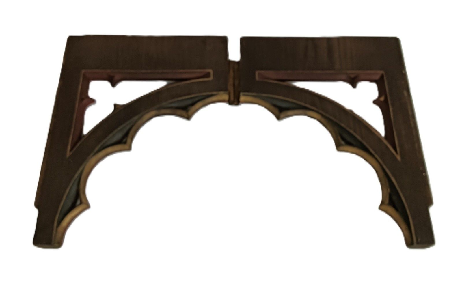 Pair Gothic Carved Wood Antique Boards Panels Trims  Pediments Reclaimed Archite photo buy