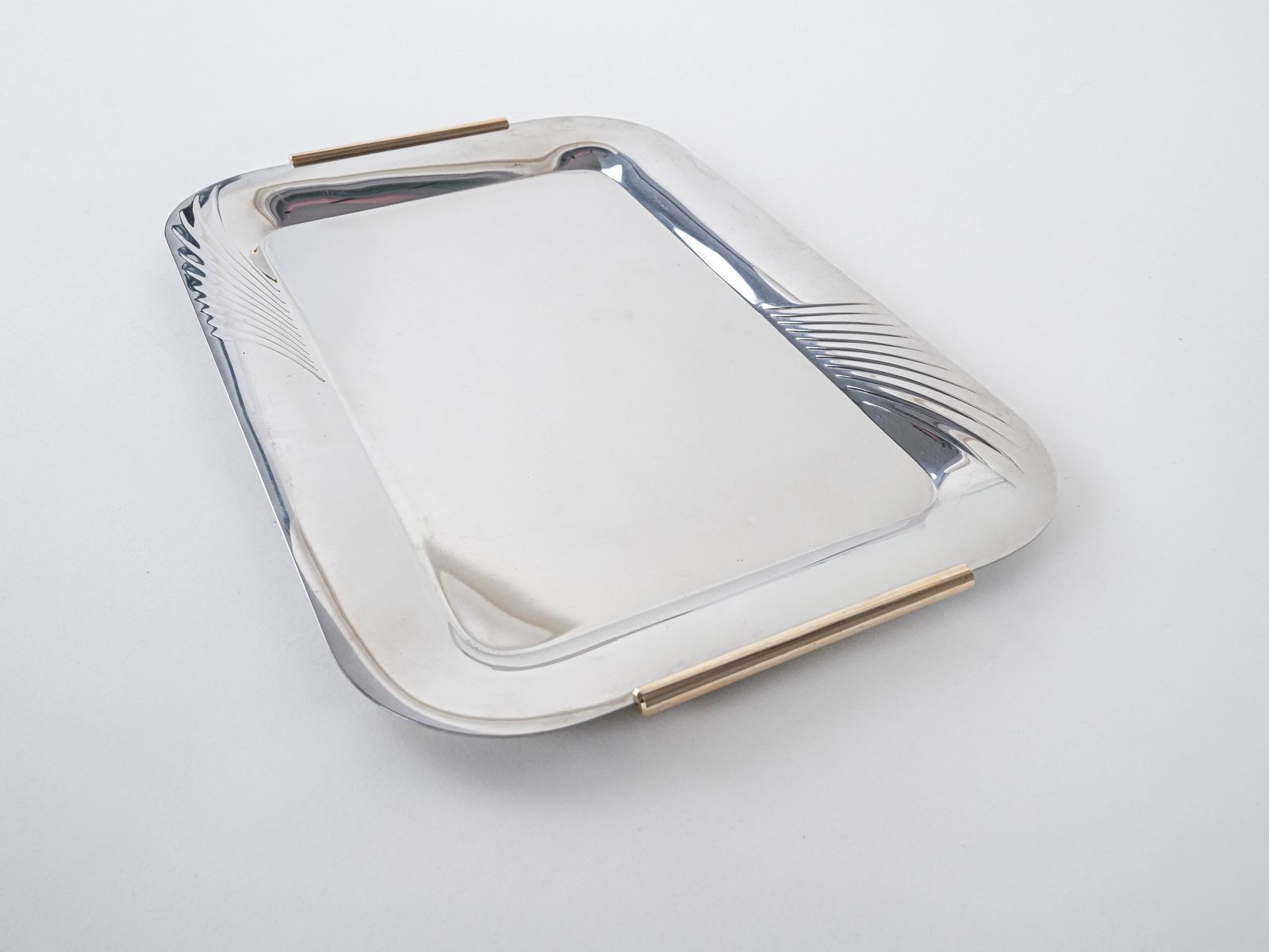 Stainless Steel Tray, Italian Design, 1970s, Made In Italy photo Home Decor