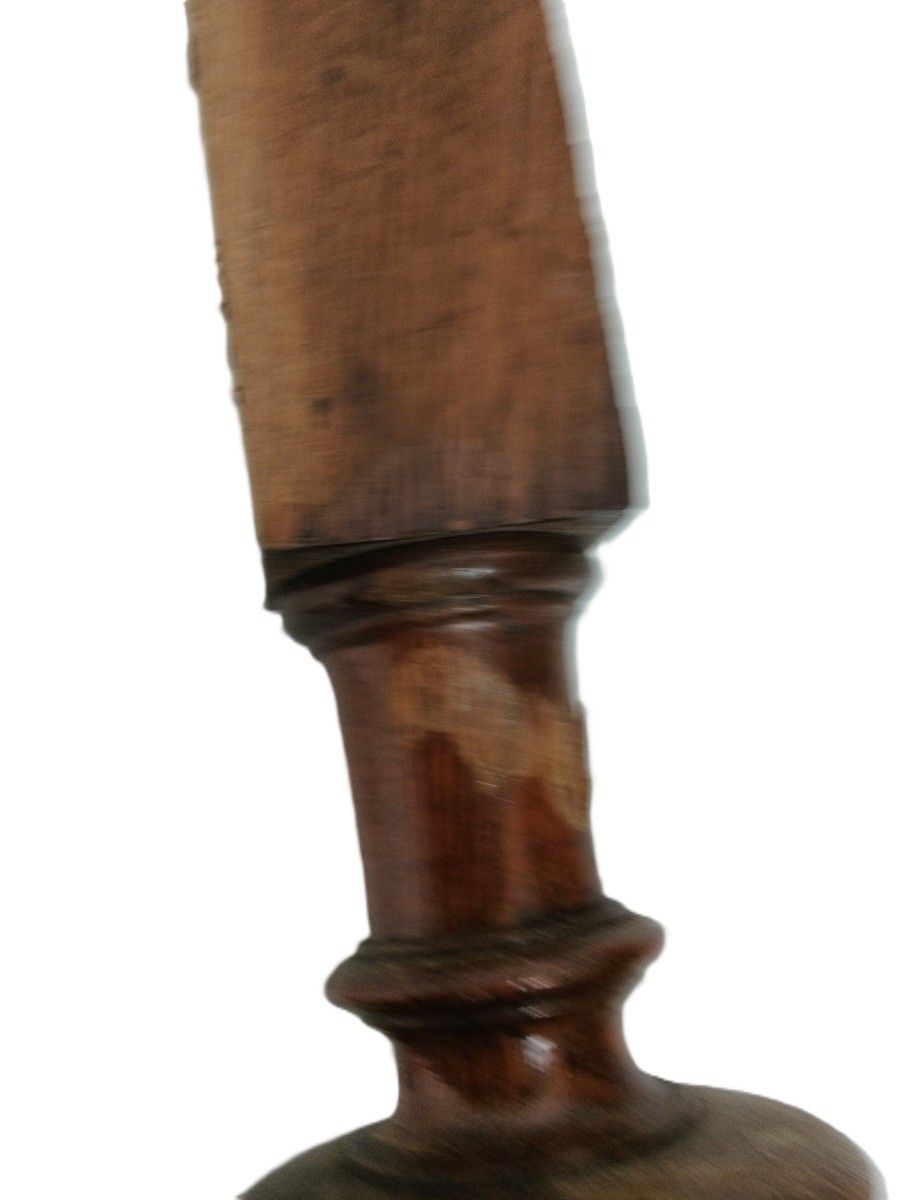 Set Of 2  Reclaimed Carved Wood Large Spindles Balusters Trim Posts Legs Wheels photo for sale