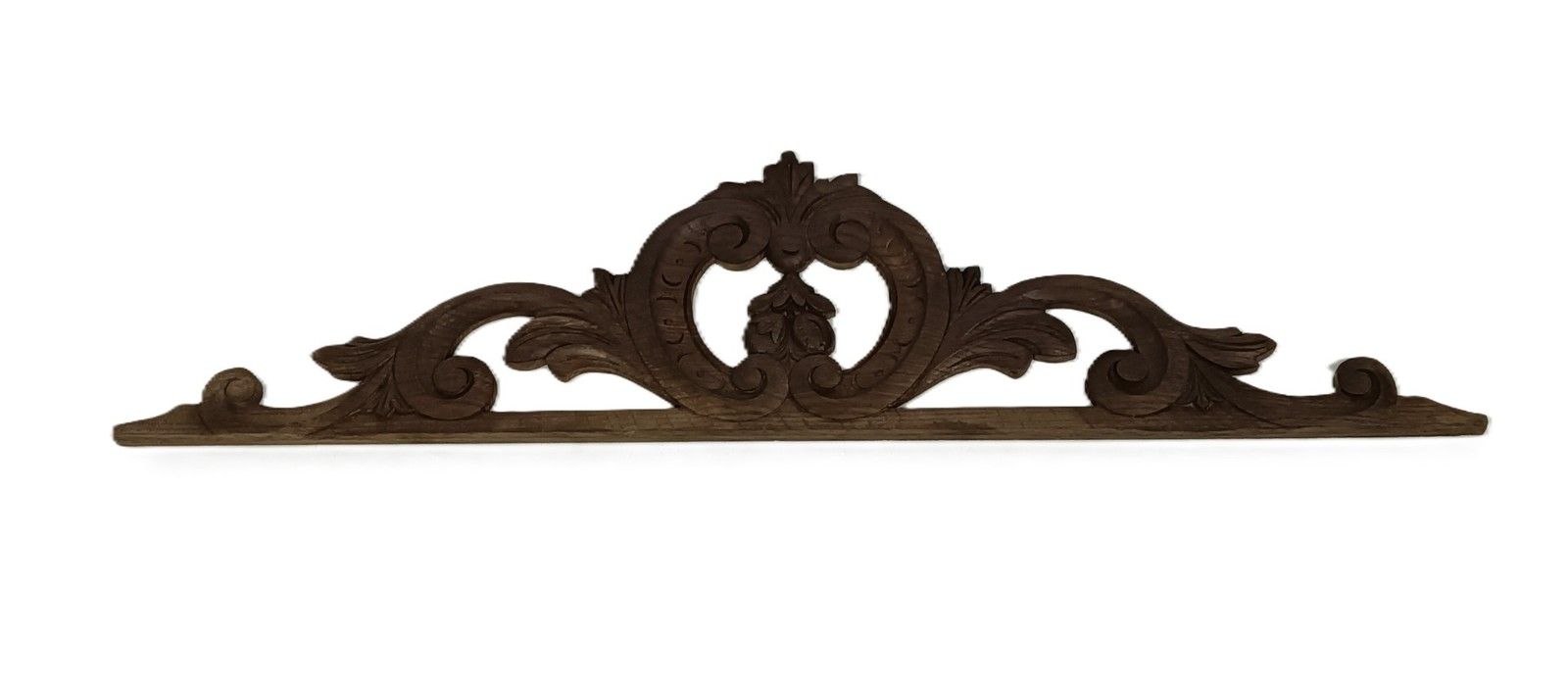Antique Carved Wooden Pediment Over Door Trim Reclaimed Architectural photo vinterior