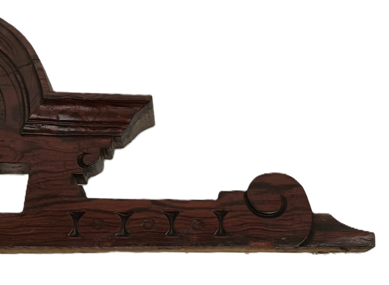 Antique Pediment Over Door Carved Wood Architectural Reclaimed Salvaged  Spindle photo furniture