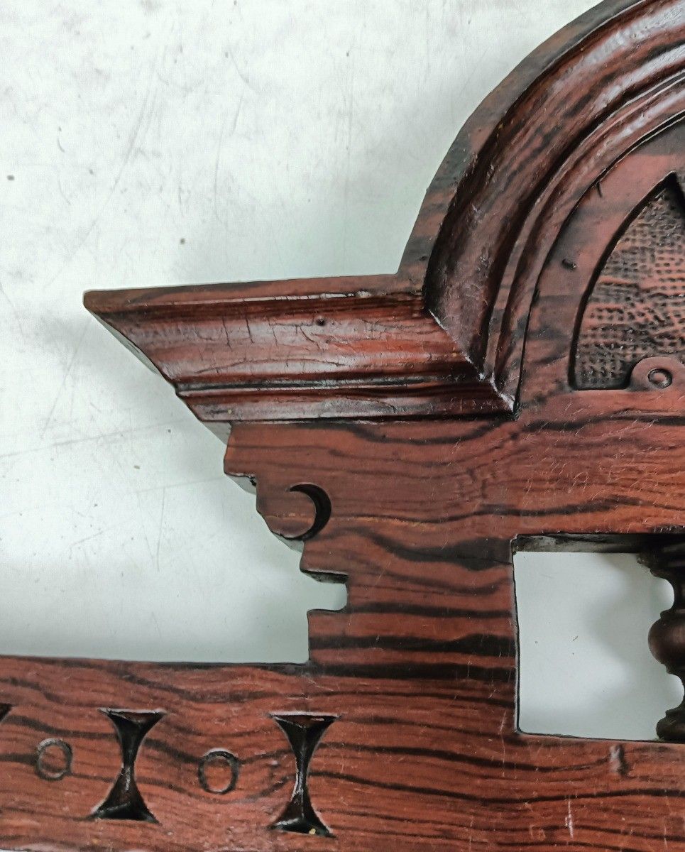 Antique Pediment Over Door Carved Wood Architectural Reclaimed Salvaged  Spindle photo buy