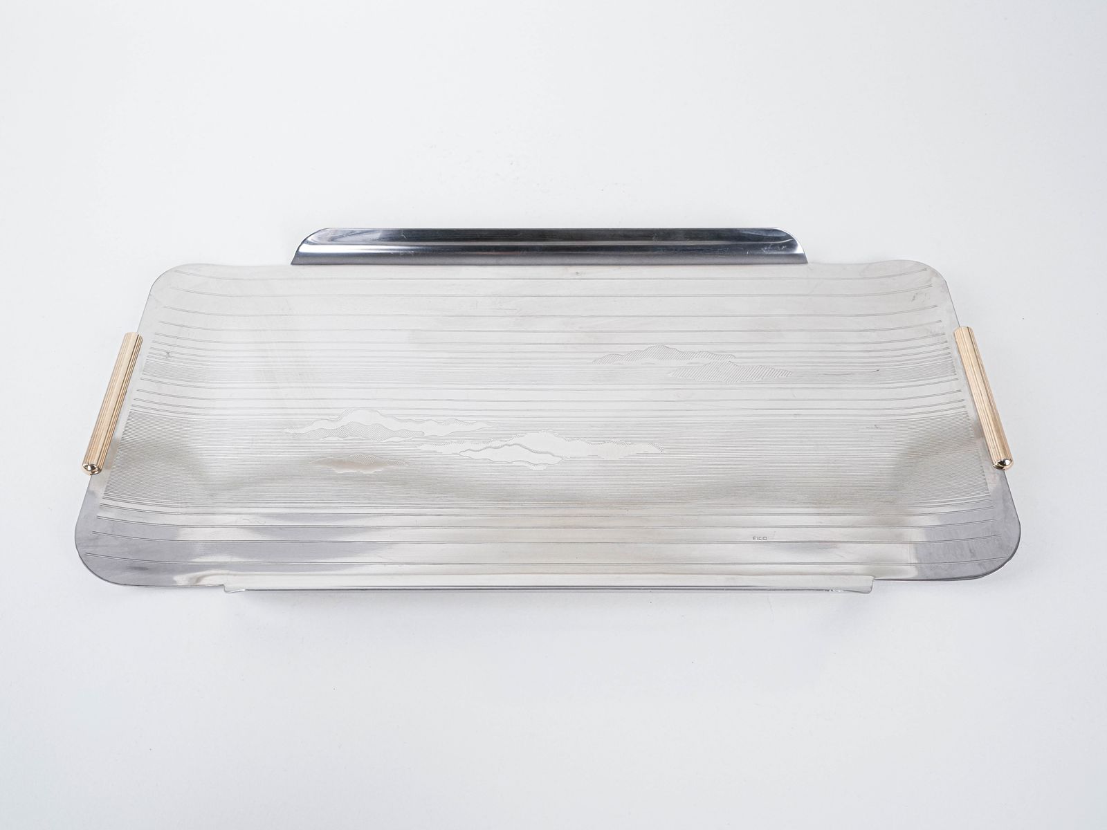 Stainless Steel Tray, Italian Design, 1970s, Made In Italy photo for sale