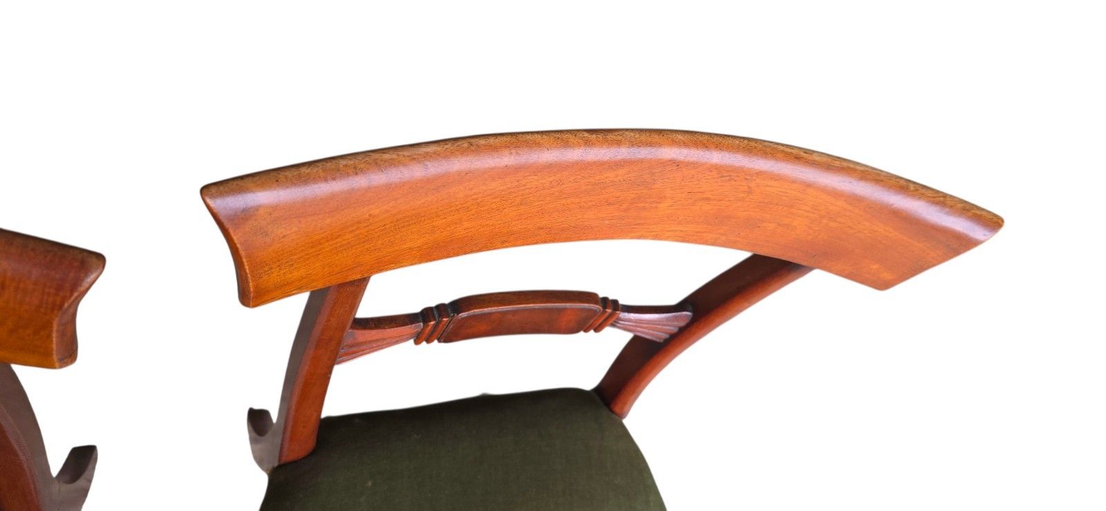 photo furniture Set Of 4 Antique Regency Mahogany Bar Back Dining Chairs C.1835