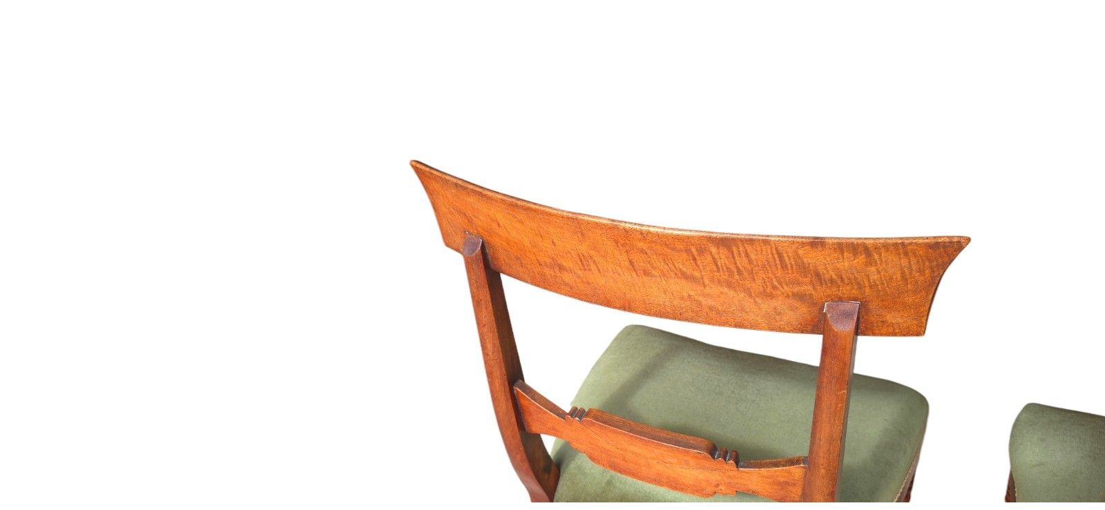 photo buy Set Of 4 Antique Regency Mahogany Bar Back Dining Chairs C.1835