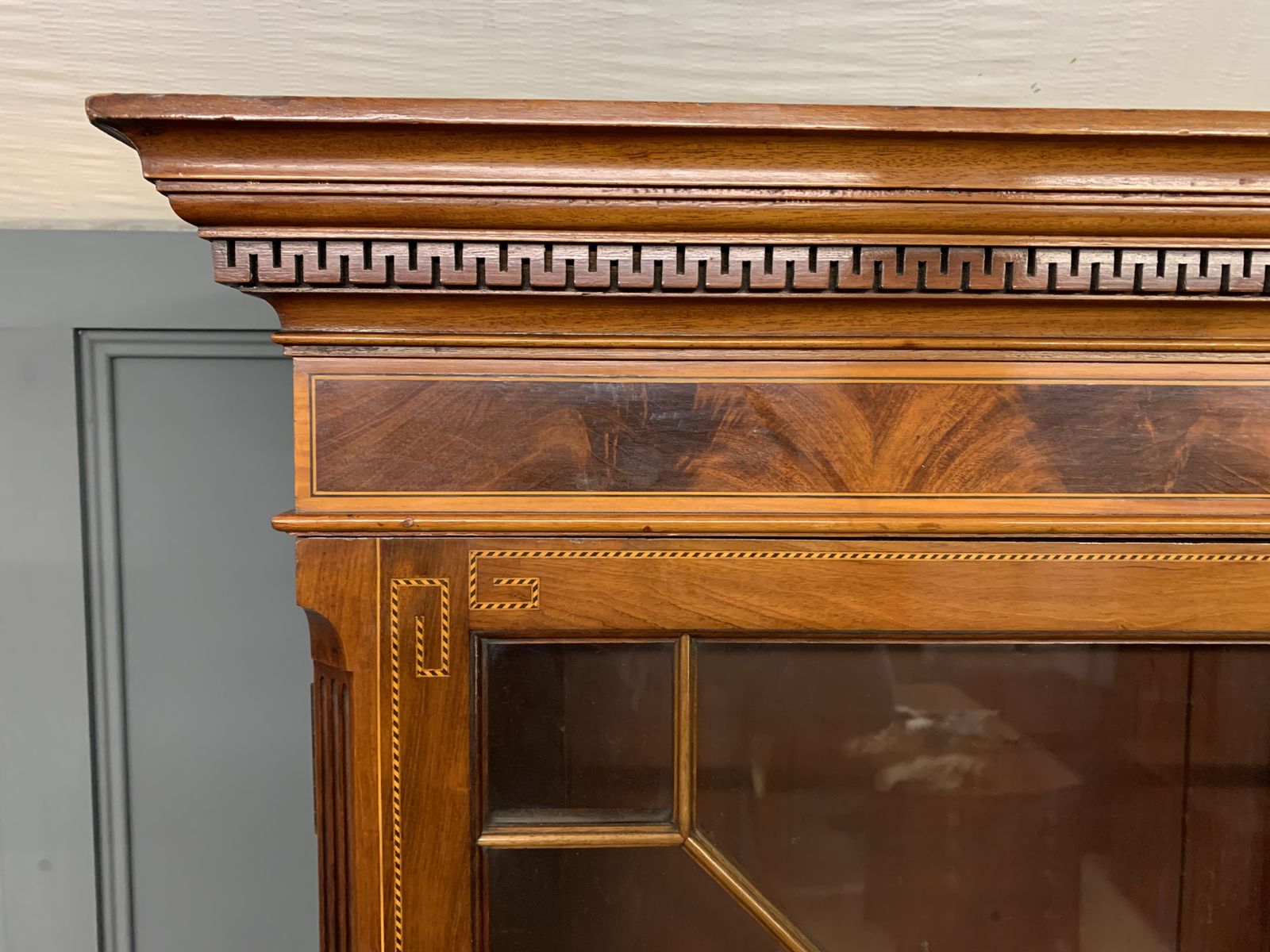 photo furniture Edwards & Roberts Inlaid Mahogany Bookcase
