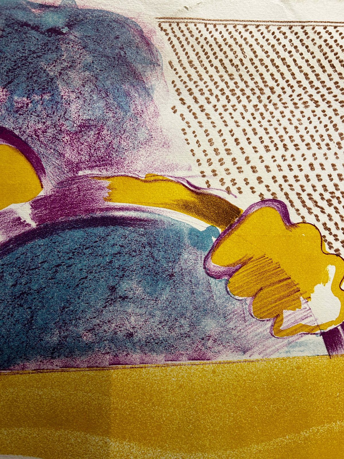 Surrealist Signed Lithograph/Screen Print Micheal Roschlau B.1942 German photo vinterior