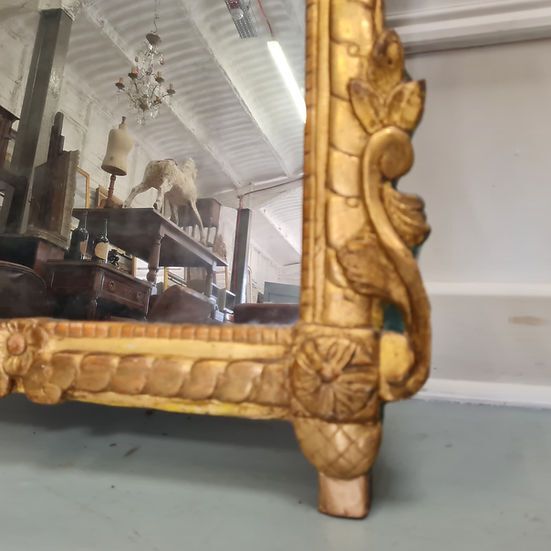Antique French Marriage Mirror C1790 Free Delivery Eng/Wales photo Home Decor
