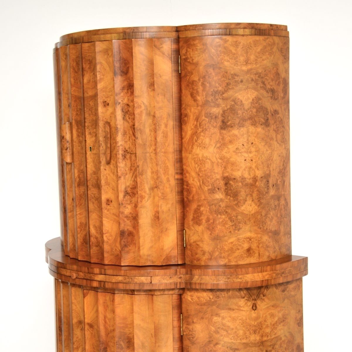 Furniture Art Deco Burr Walnut Cocktail Cabinet By Epstein photo