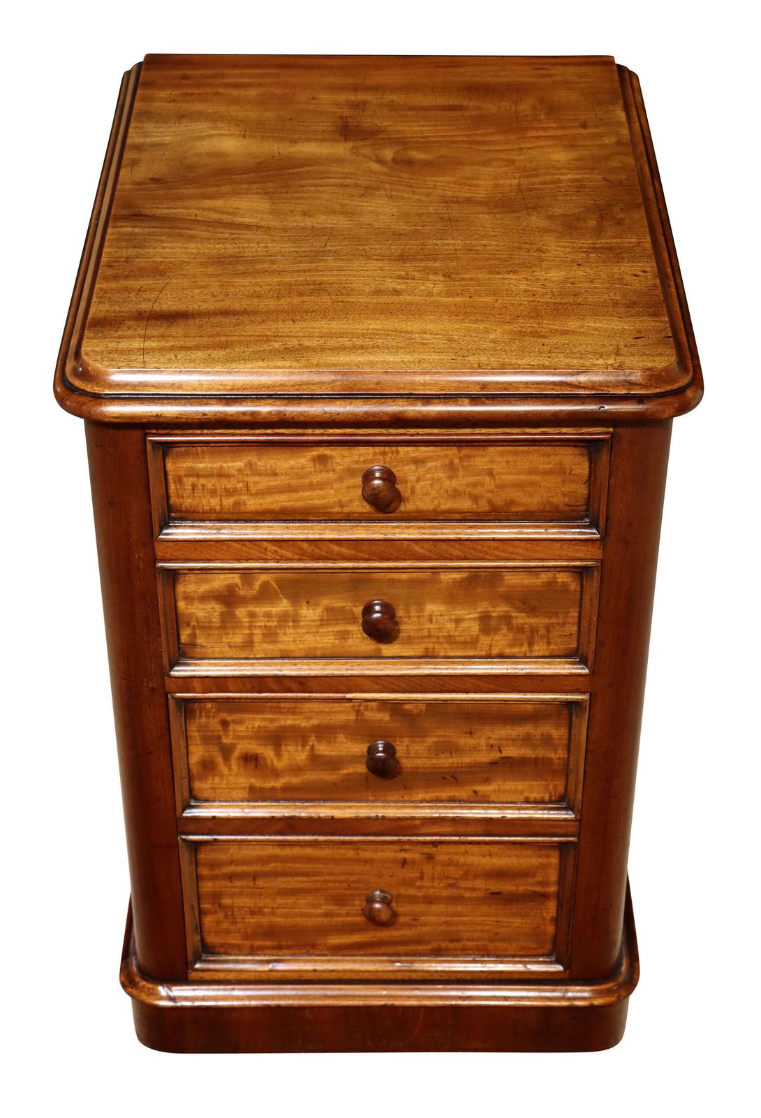 Pair Of Victorian Mahogany Bedside Chests, Circa 1850 photo vintage