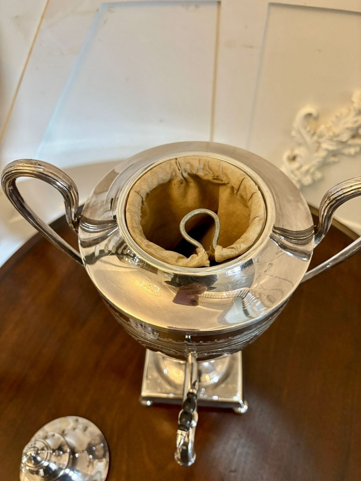 Antique 19tth Centuryt Walker & Hall Sheffield Silver Plated Tea Urn photo vintage