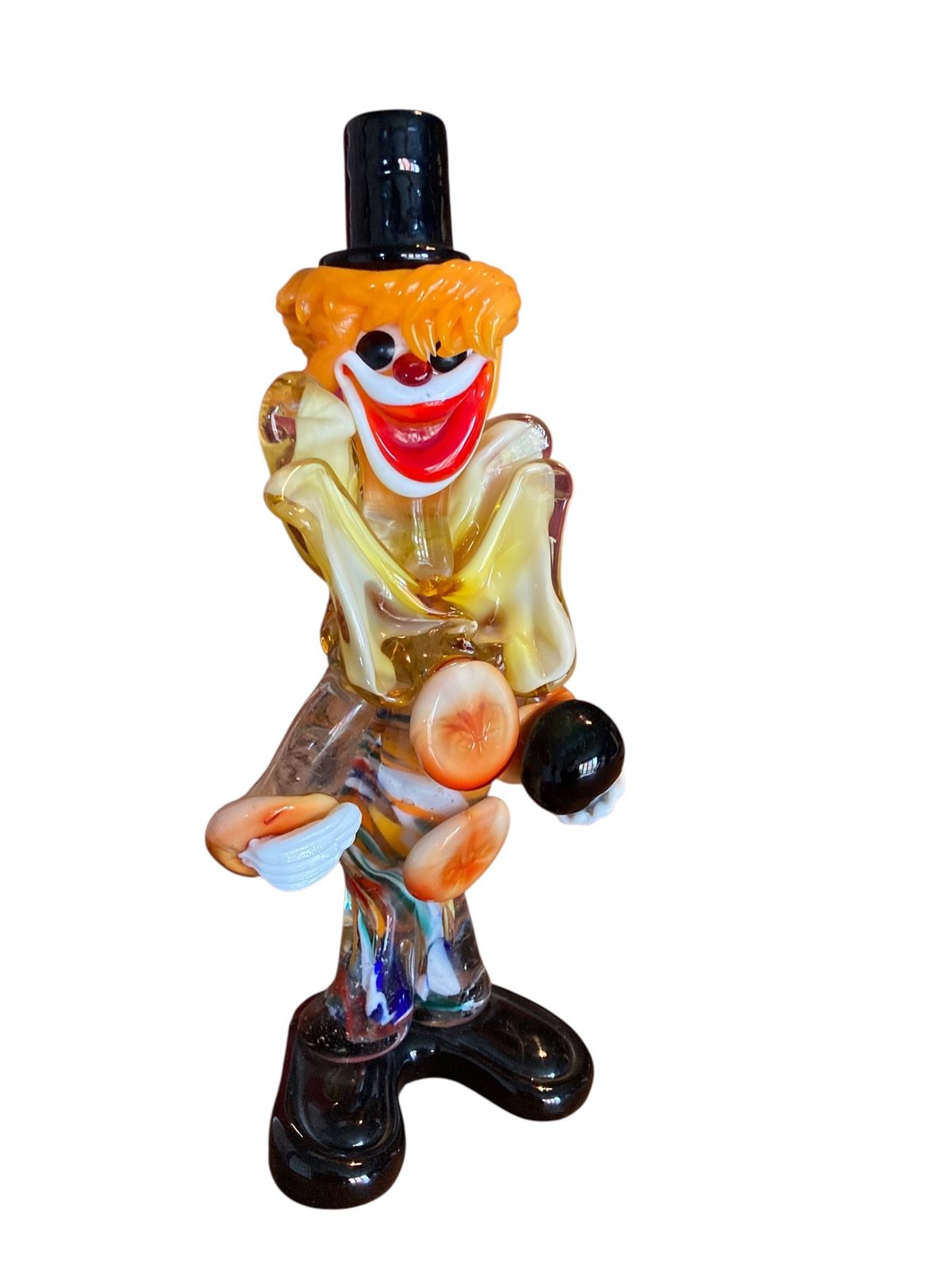 Murano Glass Clown Figurine photo Art