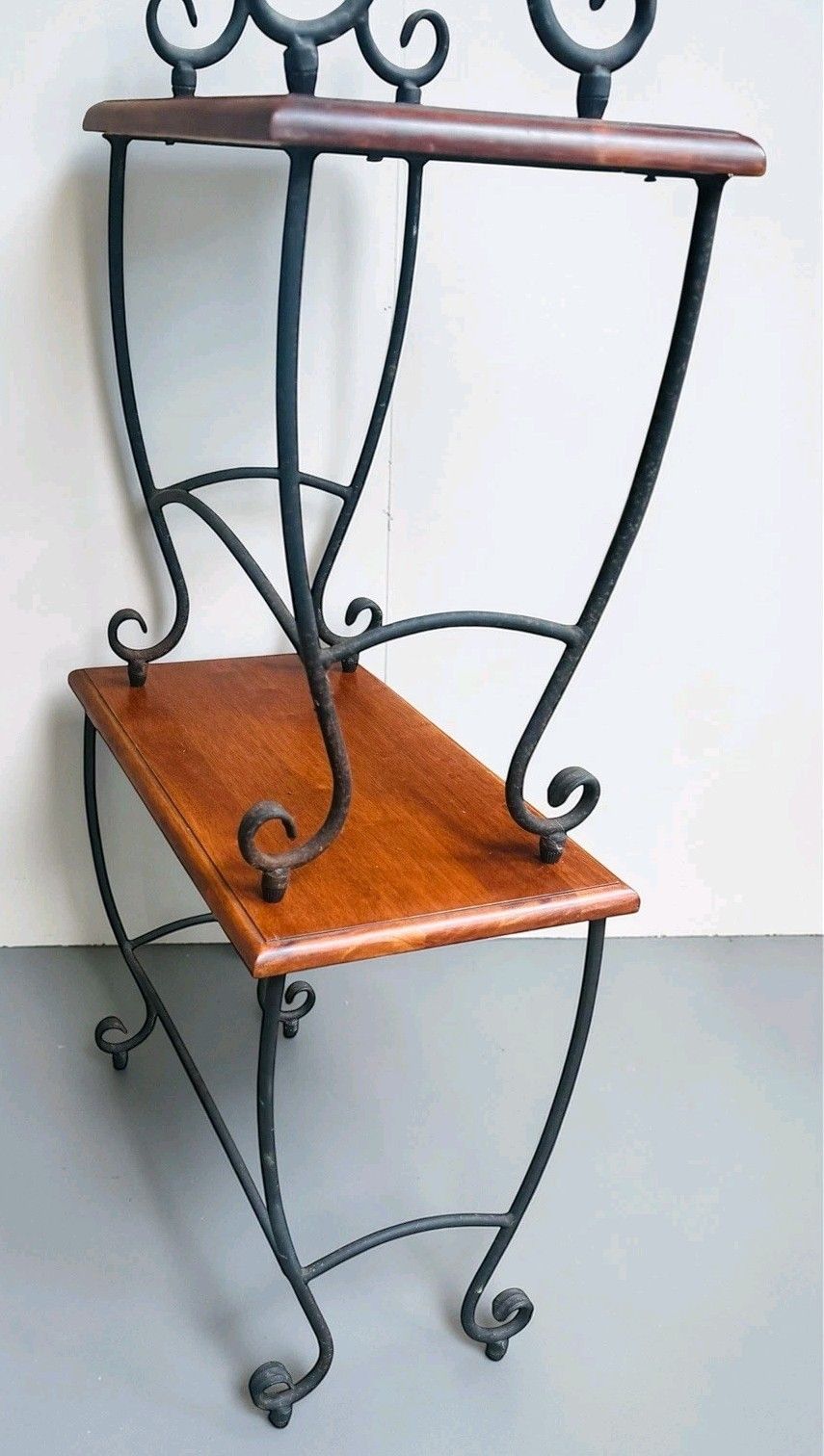 Vintage Habitat Teak And Iron Nest Of Tables Retro C1960s Very Decorative photo buy