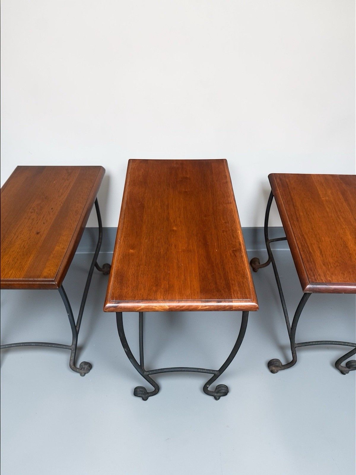 photo buy Vintage Habitat Teak And Iron Nest Of Tables Retro C1960s Very Decorative