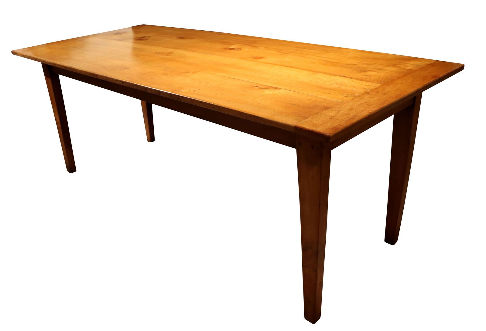 Large French Cherrywood Farmhouse Table With Bread Slide C.1880 photo Furniture