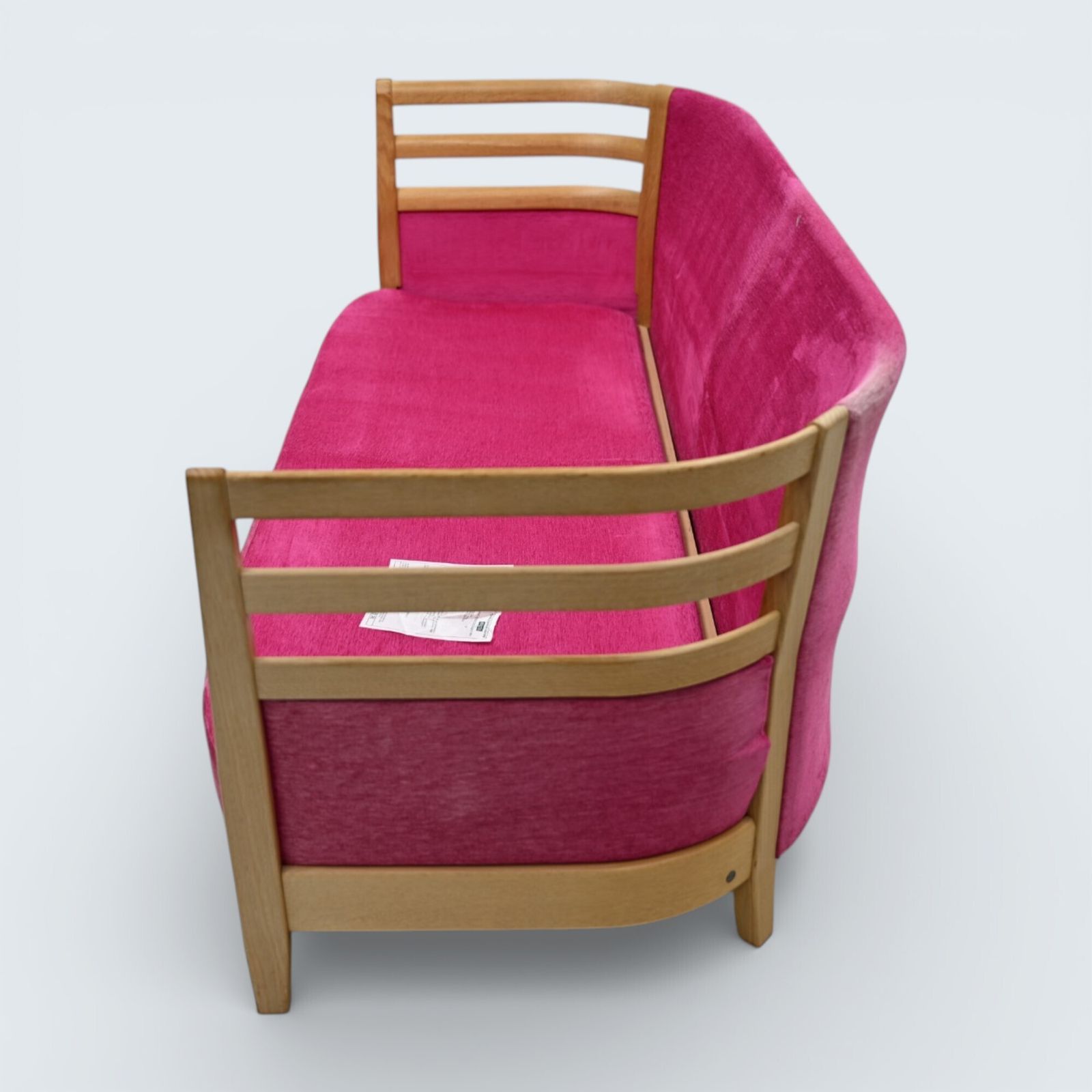 photo buy Ercol Pink 3str Sofa Genuine Ercol Upholstery Light Blonde Finish Free Delivery*