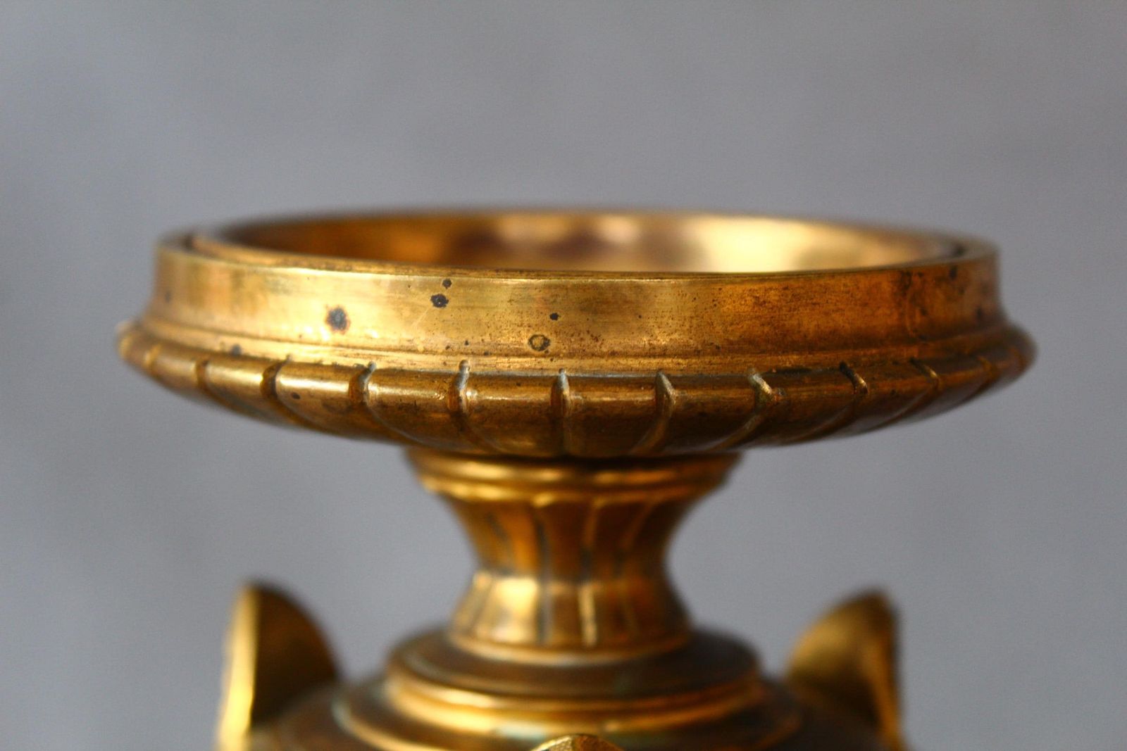 Antique French Empire Revival Bronze Pedestal Stand Or Base, Signed F. Delarue Paris, Gilded, Tripod Feet, Lion Paw, Acanthus Leaf, Napoleon photo furniture