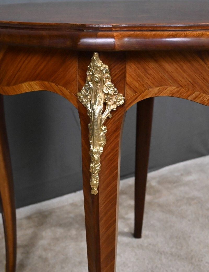 1580.0 Louis XV Style Marquetry Coffee Table – Mid 20th Century photo