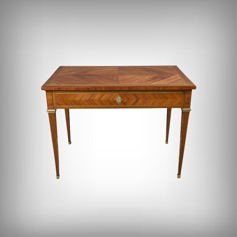 Marquetry Desk, Louis XVI Style – Early 20th Century