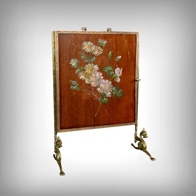 Rare Bronze Triptych Mirror – 1900