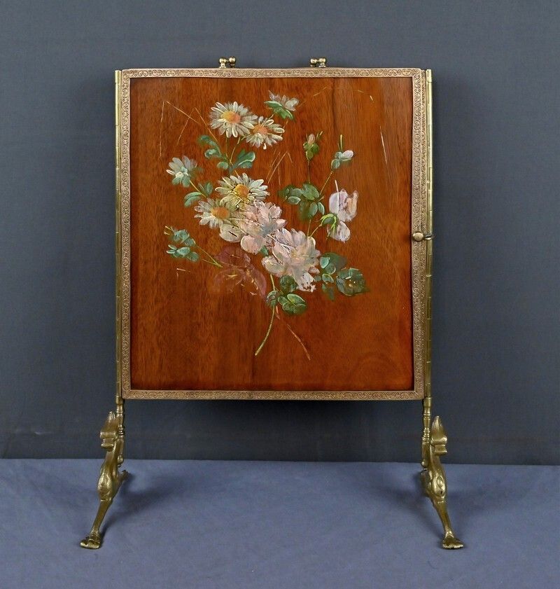 Rare Bronze Triptych Mirror – 1900 photo vinterior