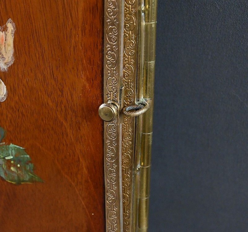 photo furniture Rare Bronze Triptych Mirror – 1900