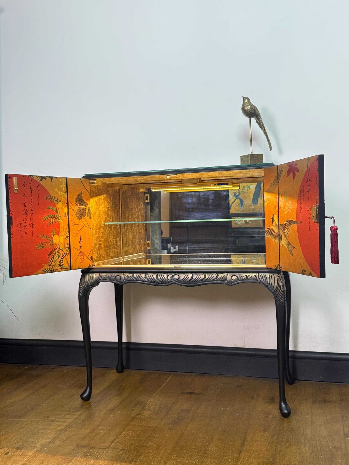 Elegant Queen Anne Drinks |Cocktail Cabinet – Bespoke Luxury Commissions Available Made To Order photo 895.0