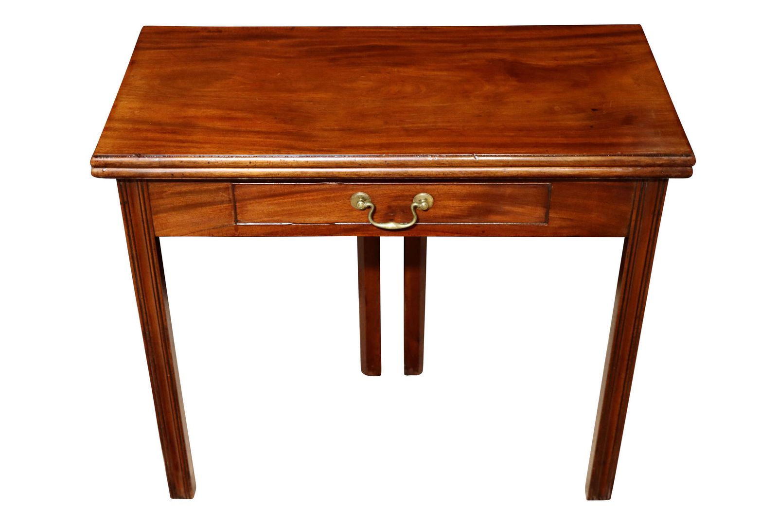 George III Period Mahogany Side Table With Drawer, Late 18th Century