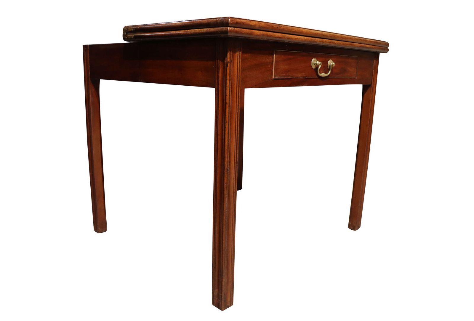 George III Period Mahogany Side Table With Drawer, Late 18th Century photo for sale