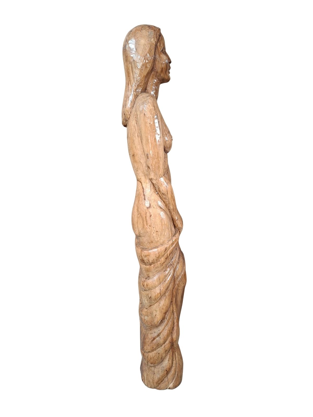 Importante Scultura Lignea Del XX Secolo Nudo Femminile '40 photo vinterior