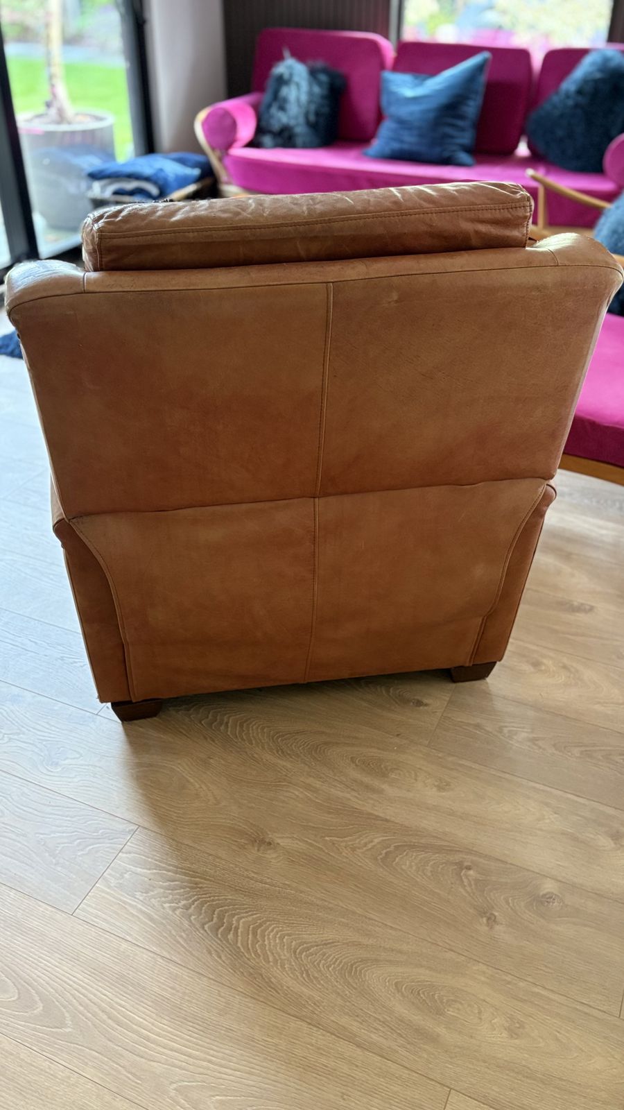 Leather Reclining Club Chair photo buy