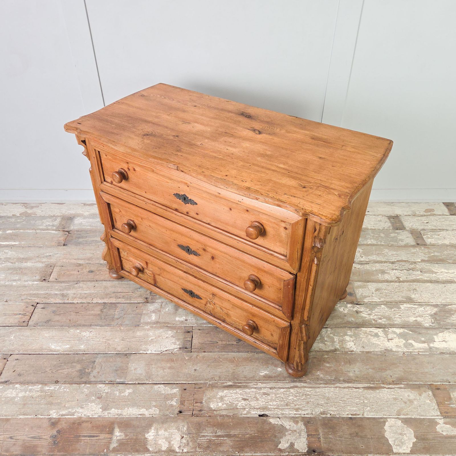 Antique Pine Chest Of Drawers Country Style photo Furniture