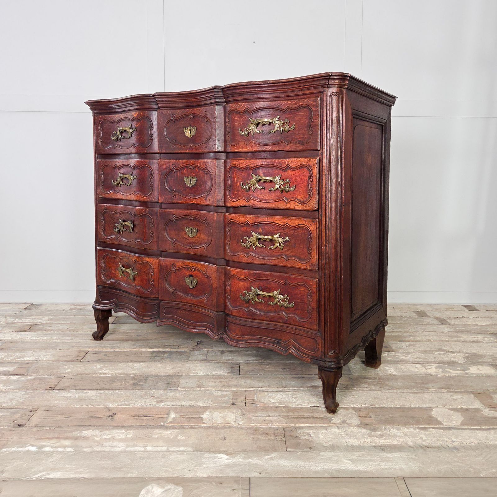 1485.0 Antqieu French Serptentine Chest Of Drawers photo