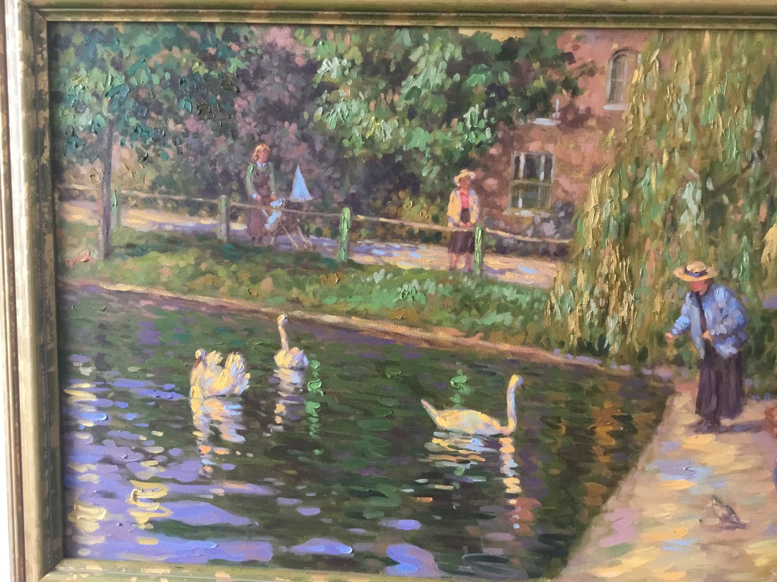 Sheila Tiffin British B1952 Large Impressionist Oil On Canvas 1987 photo for sale