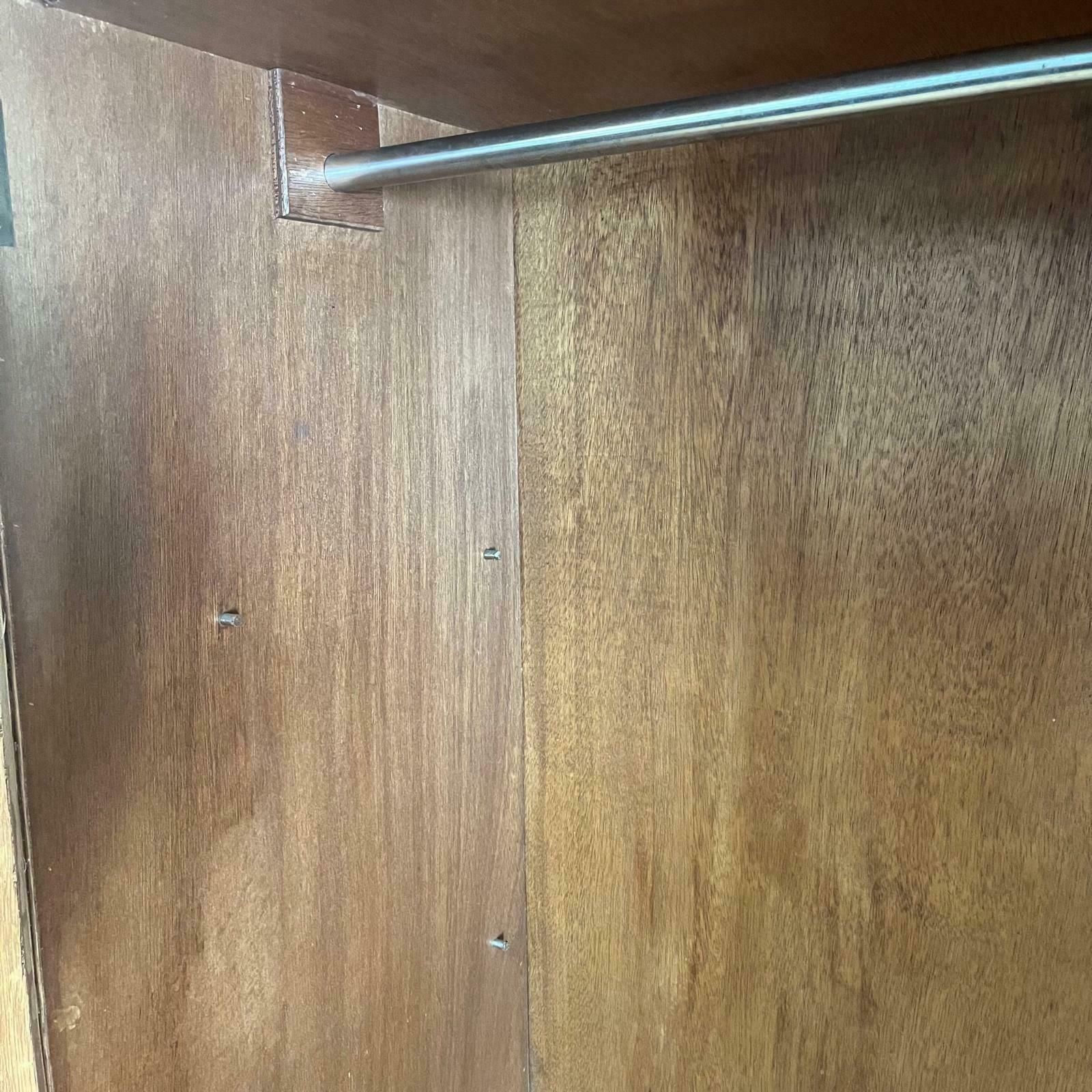 Vintage Bamboo And Wicker Wardrobe / Storage / Tallboy photo vintage
