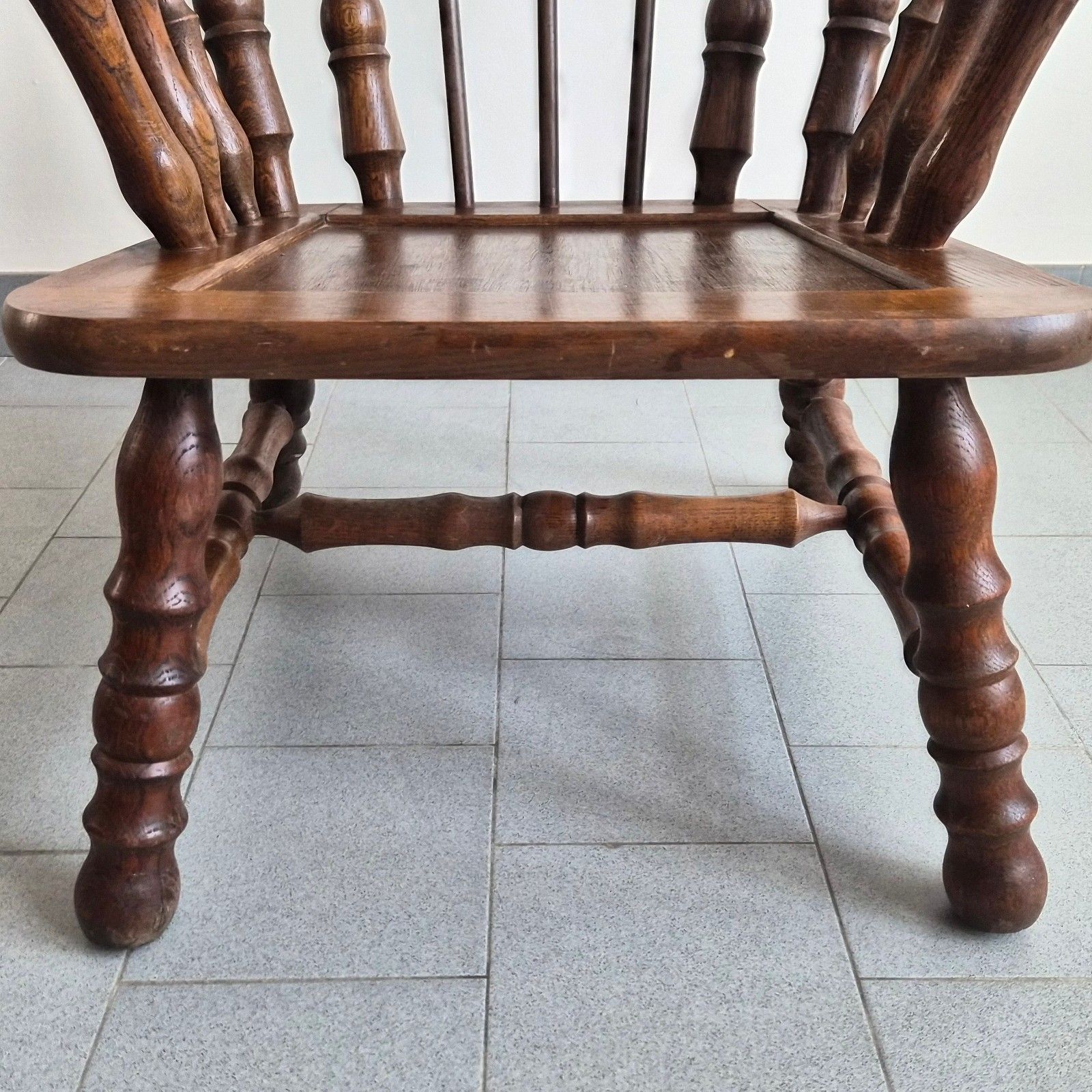 Pair Of Vintage 1970 Brutalist Oak Reel Armchairs 70s 1970s photo 584.0