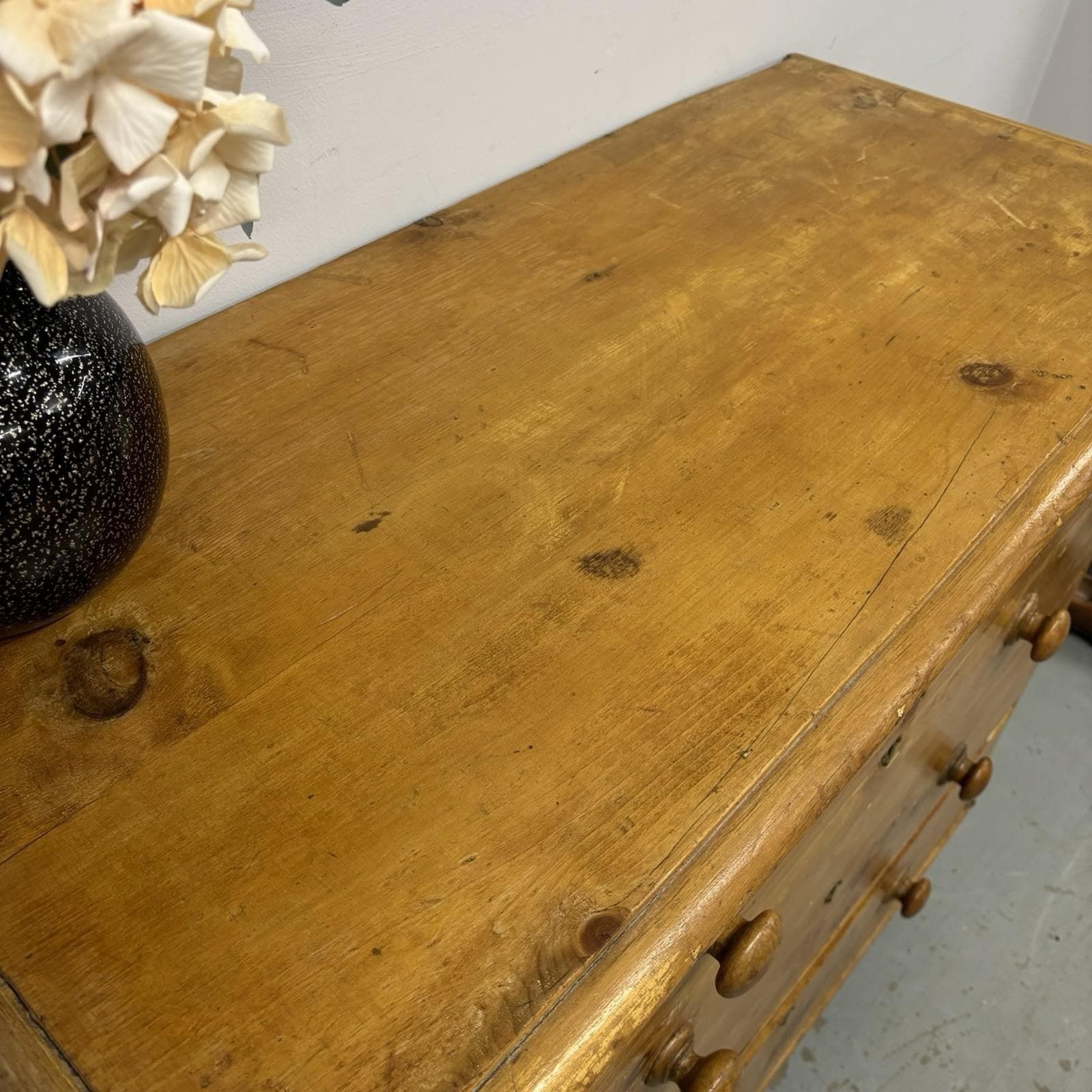 Antique Pine Chest Of Drawers Rustic Victorian Style 2 Over 3 Drawer Chest photo buy