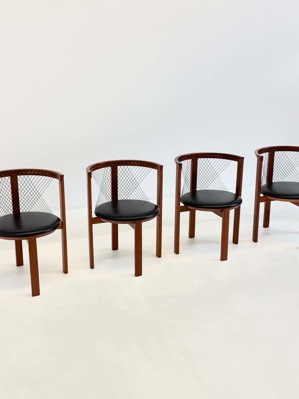 Set Of Tranekær String Chairs By Niels Jørgen Haugesen photo buy
