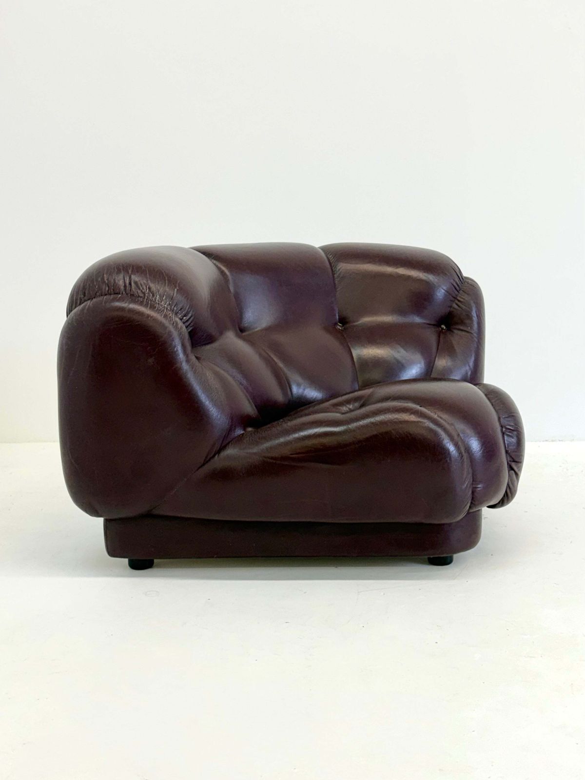photo for sale Dark Brown Nuvolone Modular Lounge Sofa By Rino Maturi For Mimo Padova