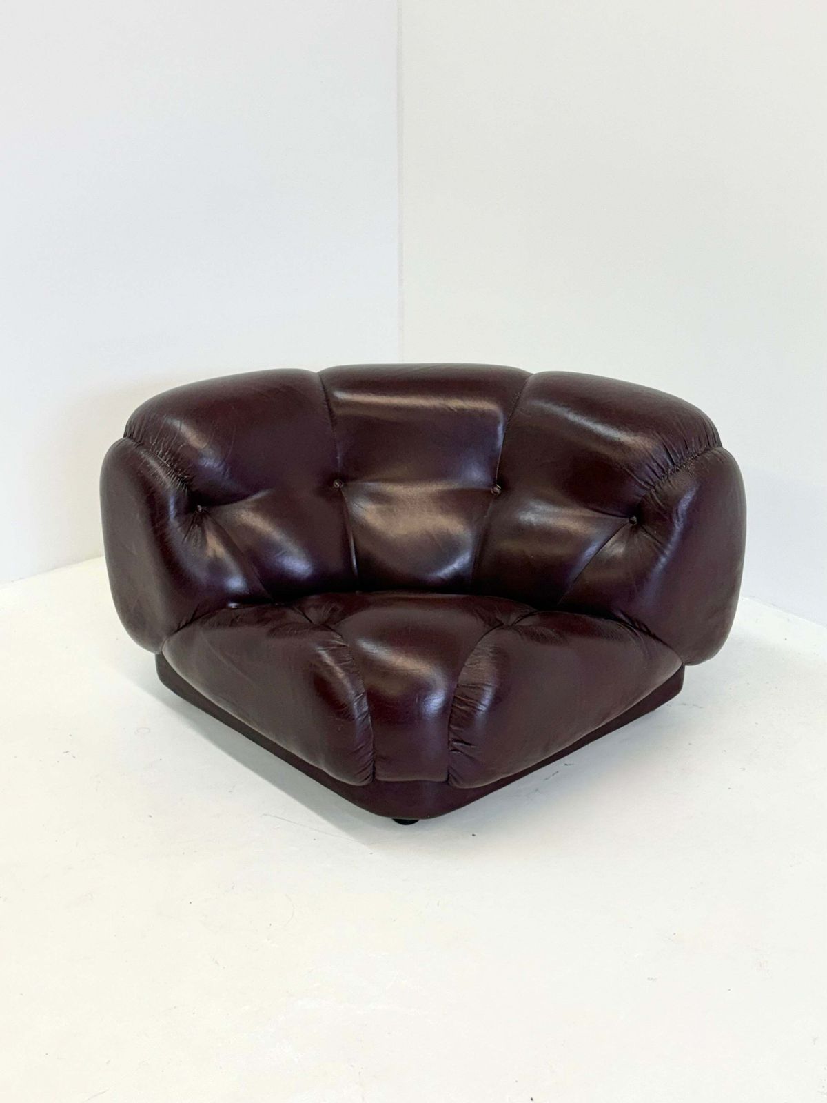 Furniture Dark Brown Nuvolone Modular Lounge Sofa By Rino Maturi For Mimo Padova photo