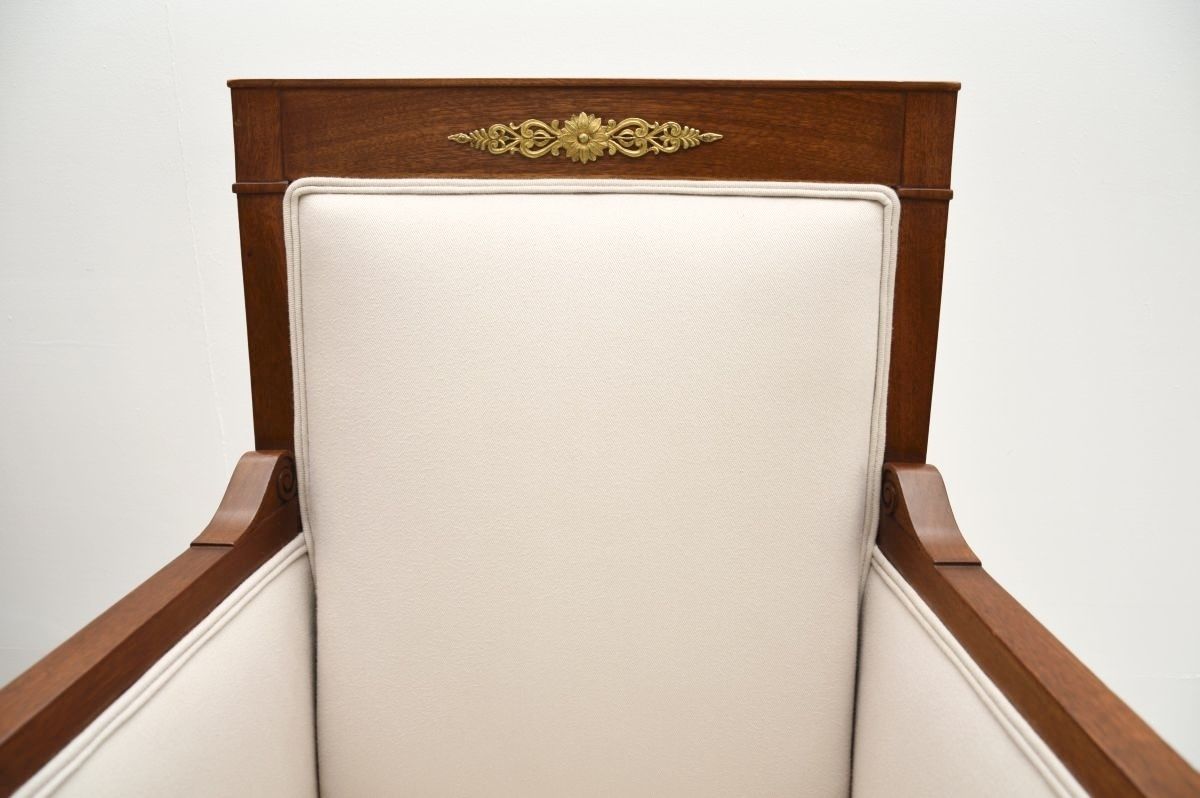 Pair Of Antique Swedish Neoclassical Mahogany Armchairs photo buy