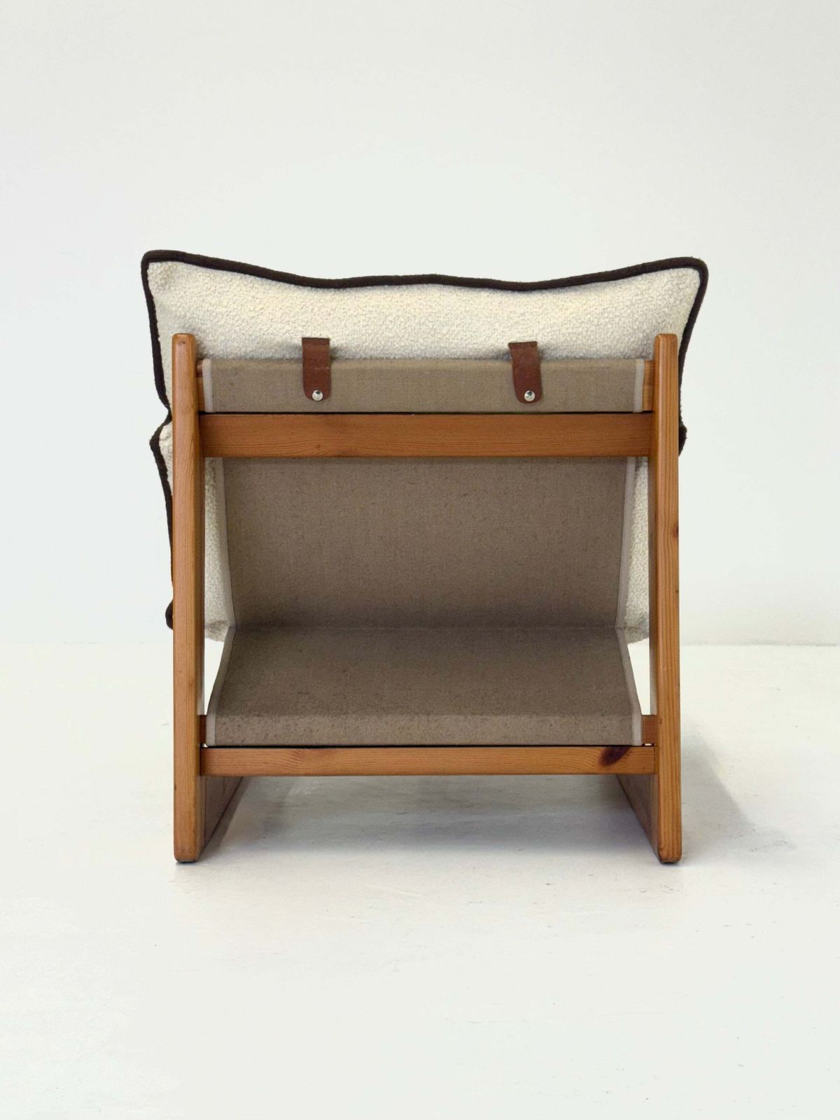 photo for sale Italian Armchair From Ibisco In White Bouclé