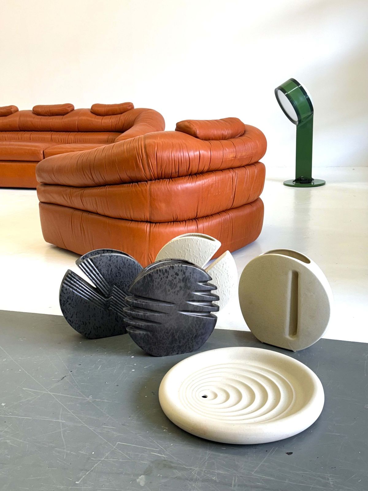 Ceramic Vase By Nereo Boaretto In Dark Grey photo for sale