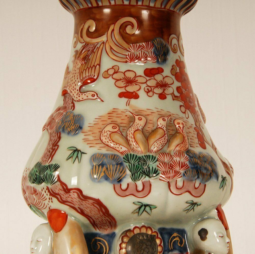 Antique Japanese Ceramic Coffee Pot In Porcelain Arita By Samson Paris, 1600s photo vinterior