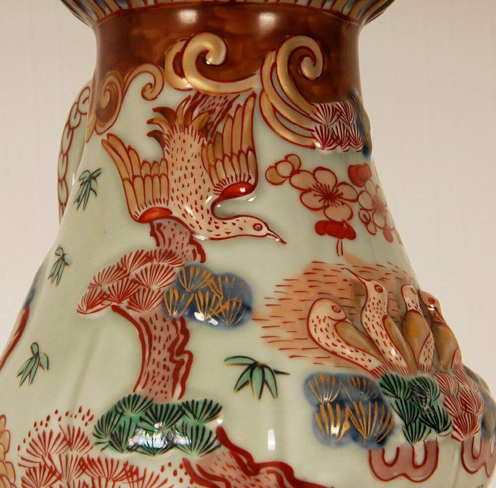 Antique Japanese Ceramic Coffee Pot In Porcelain Arita By Samson Paris, 1600s photo vintage