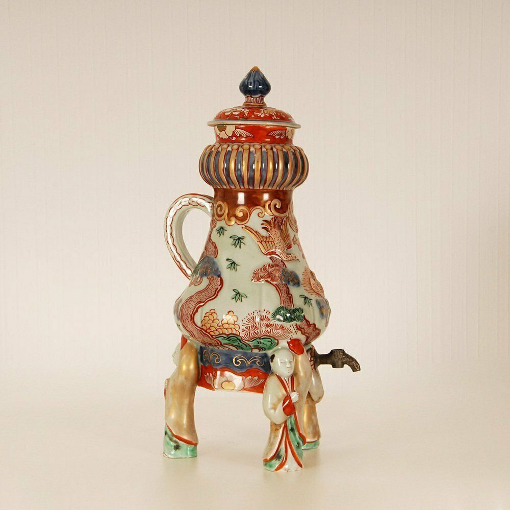 photo for sale Antique Japanese Ceramic Coffee Pot In Porcelain Arita By Samson Paris, 1600s