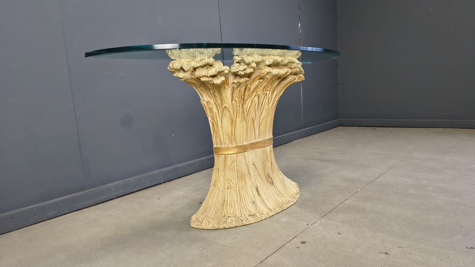 Sheaf Of Wheat Console By Franco Chelini, 1970s photo vintage