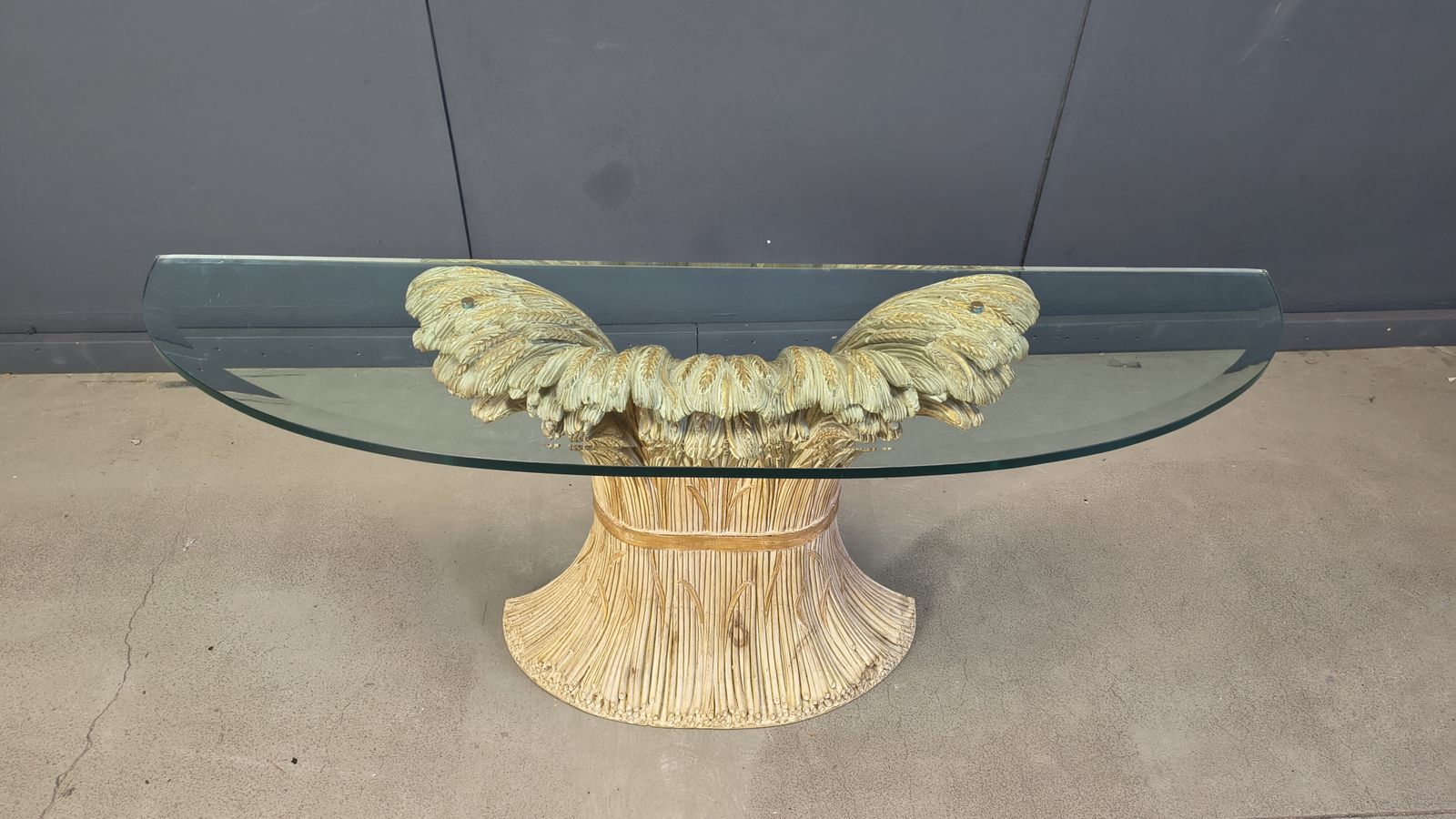 photo vintage Sheaf Of Wheat Console By Franco Chelini, 1970s